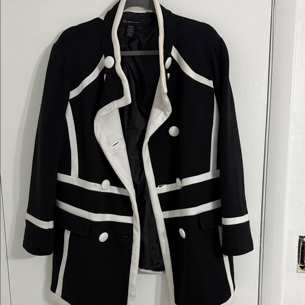INC International Concepts Black and White Blazer